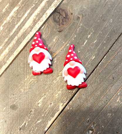 Valentine Buds-Love Gnomes Stud Earrings (3 to choose from)Pink tiful of LOVE