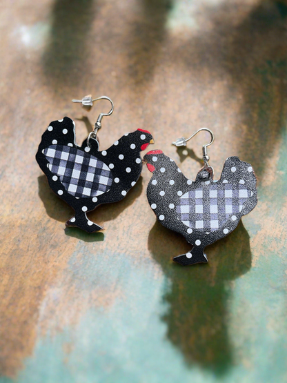 Funny Farmhouse-Chicken Wire earringsPink tiful of LOVE