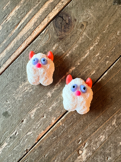 Cute & Colorful Monster Stud Earrings – Goofy Mini Creature Earrings