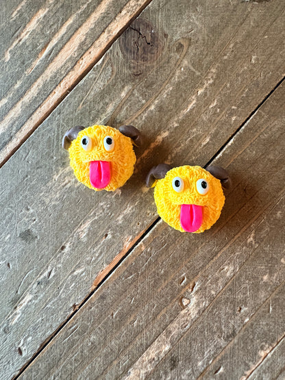 Cute & Colorful Monster Stud Earrings – Goofy Mini Creature Earrings
