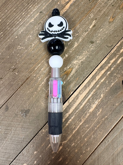 Jack Skellington Multi-Ink Beadable Pen – Spooky Cute Character Pen