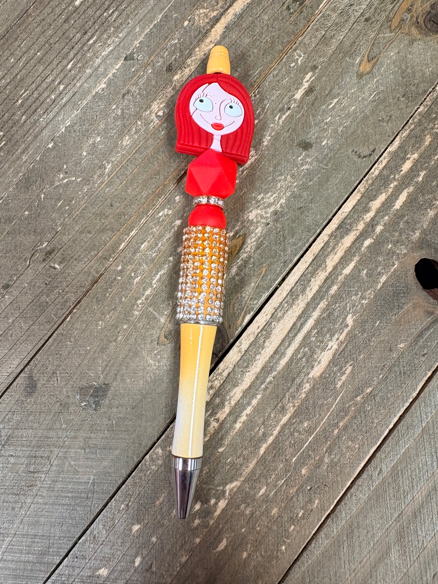 Sally Beadable Pen – Nightmare Before Christmas Inspired Rhinestone Ink Pen