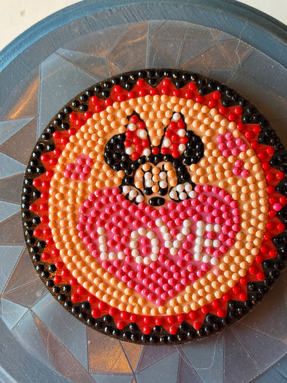MIckey & Minnie  Diamond Art Coaster Set (set of 5)