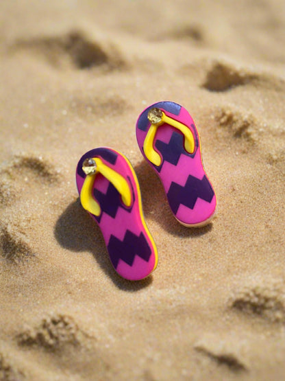 Chic Flip Flop Post EarringsPink tiful of LOVE
