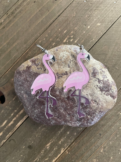 Flamingo Wire EarringsPink tiful of LOVE