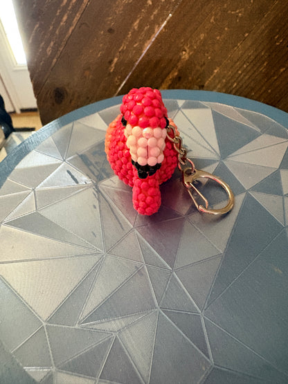Bling Mini Flamingo Flashlight Keychain – Rhinestone Flamingo Charm