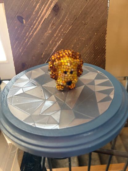 Bling Mini Lion Flashlight Keychain – Rhinestone Lion Charm