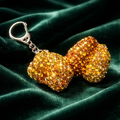 Bling Mini Lion Flashlight Keychain – Rhinestone Lion Charm