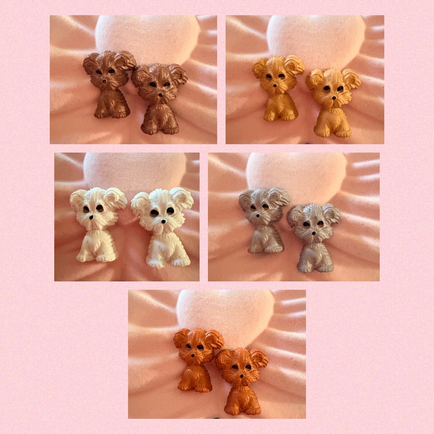 Puppy Dog Collection Stud Earrings- 5 colors to choose