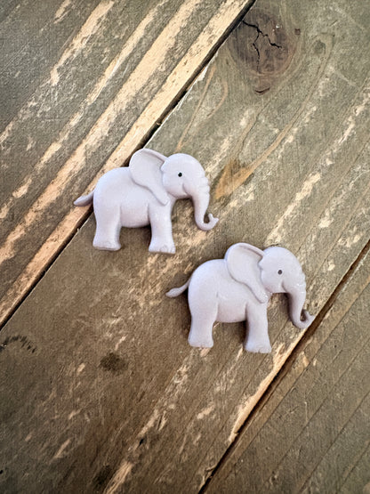 Zoo Cuties Stud Earrings – Zebra, Elephant, Hippo, or Lion