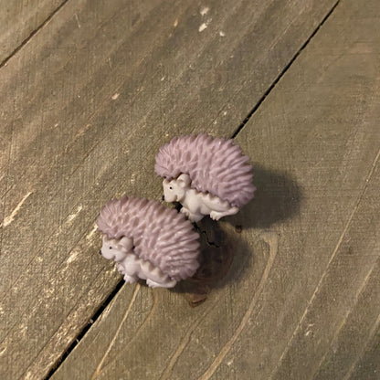 hedgehog Stud Earrings-Cute Woodland Jewelry
