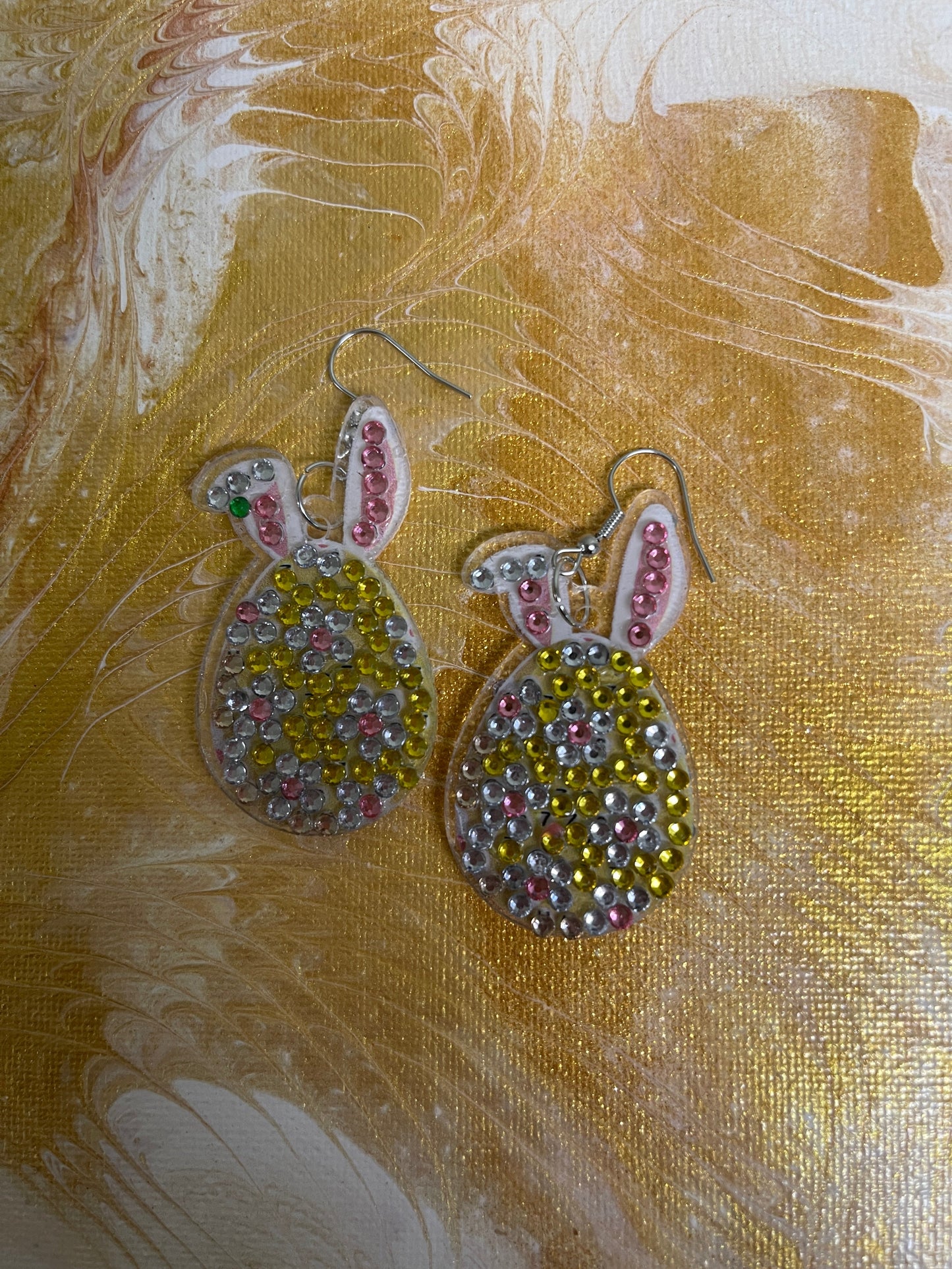 Easter Diamond Painting Wire EarringsPink tiful of LOVE