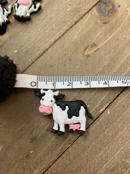 Moove-It Cow Standing Stud Earrings – Cute Plastic Farm Animal Jewelry