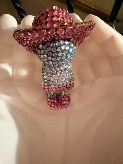 Pink Rodeo Queen Bling Keychain