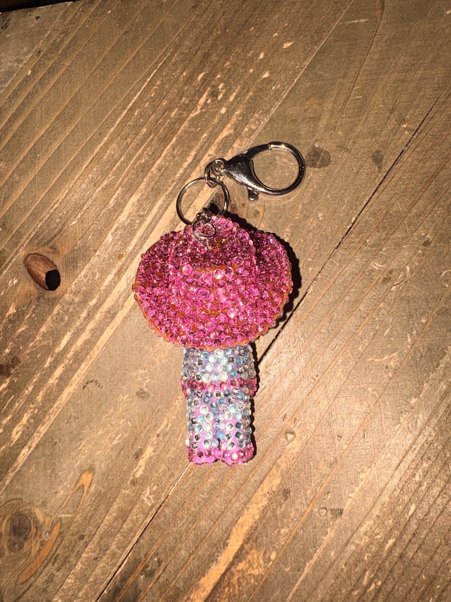 Pink Rodeo Queen Bling Keychain