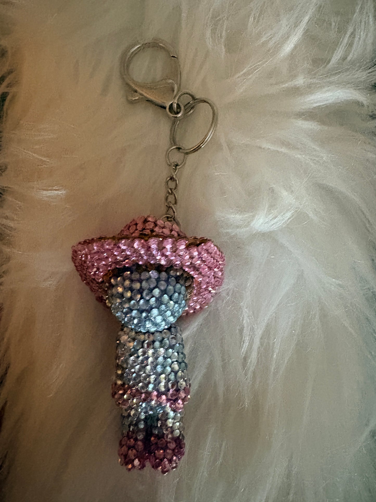 Pink Rodeo Queen Bling Keychain