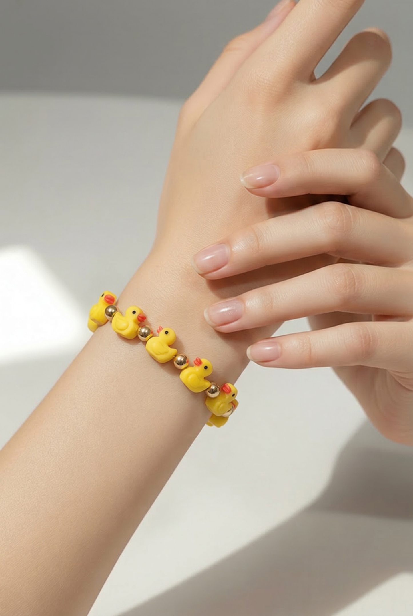 Rubber Duck Beaded Stretch Bracelet