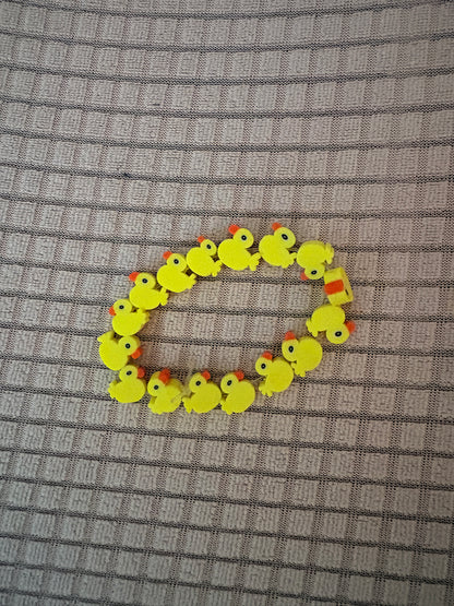 Rubber Duck beaded  Bracelet - Fun Novelty Jewelry