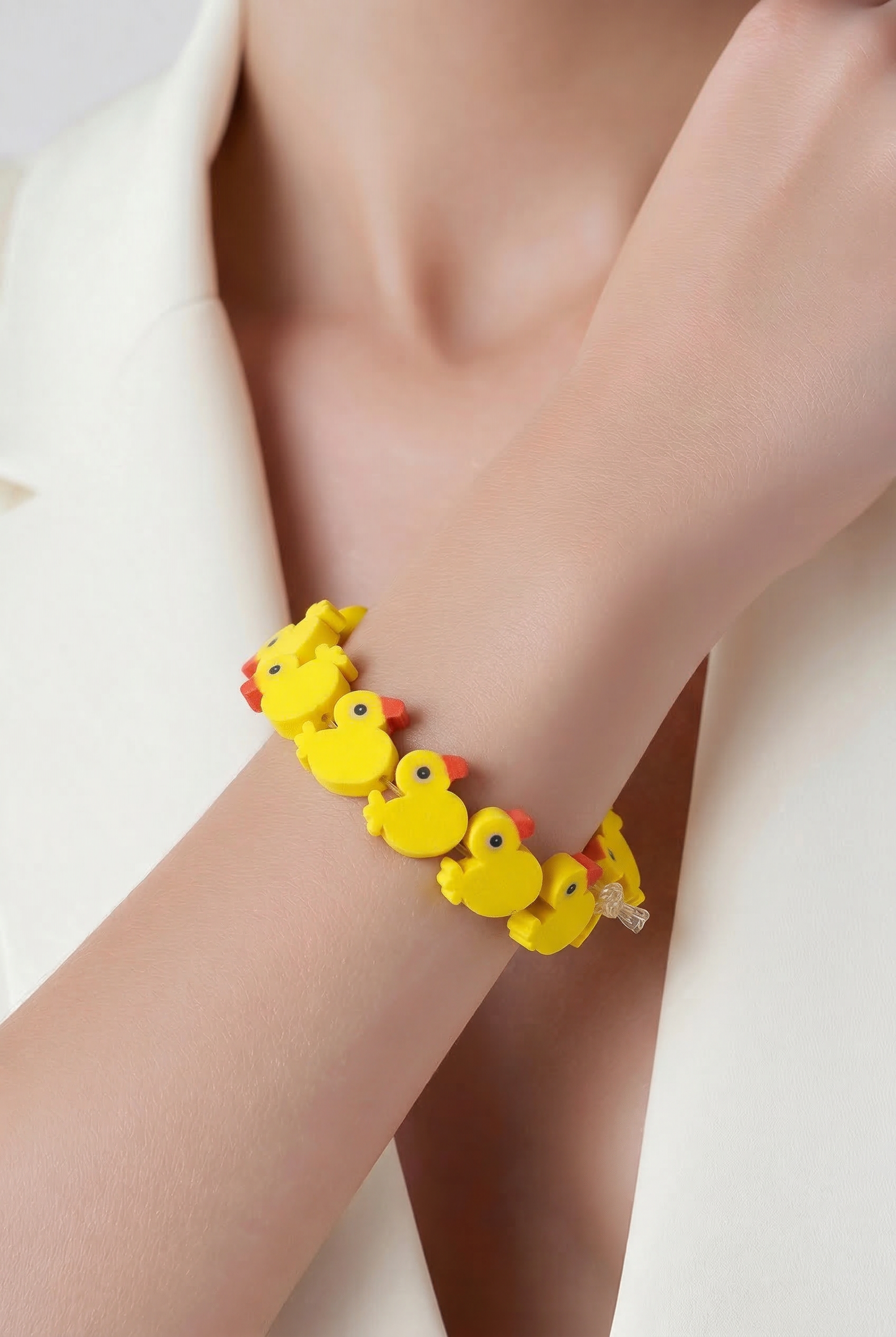 Rubber Duck beaded  Bracelet - Fun Novelty Jewelry
