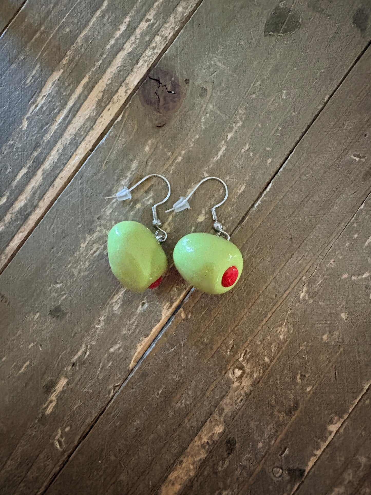 Olive Earrings  | Hypoallergenic Stainless Steel Hooks
