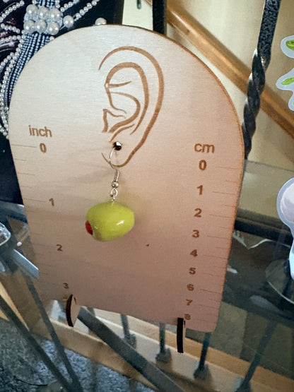 Olive Earrings  | Hypoallergenic Stainless Steel Hooks