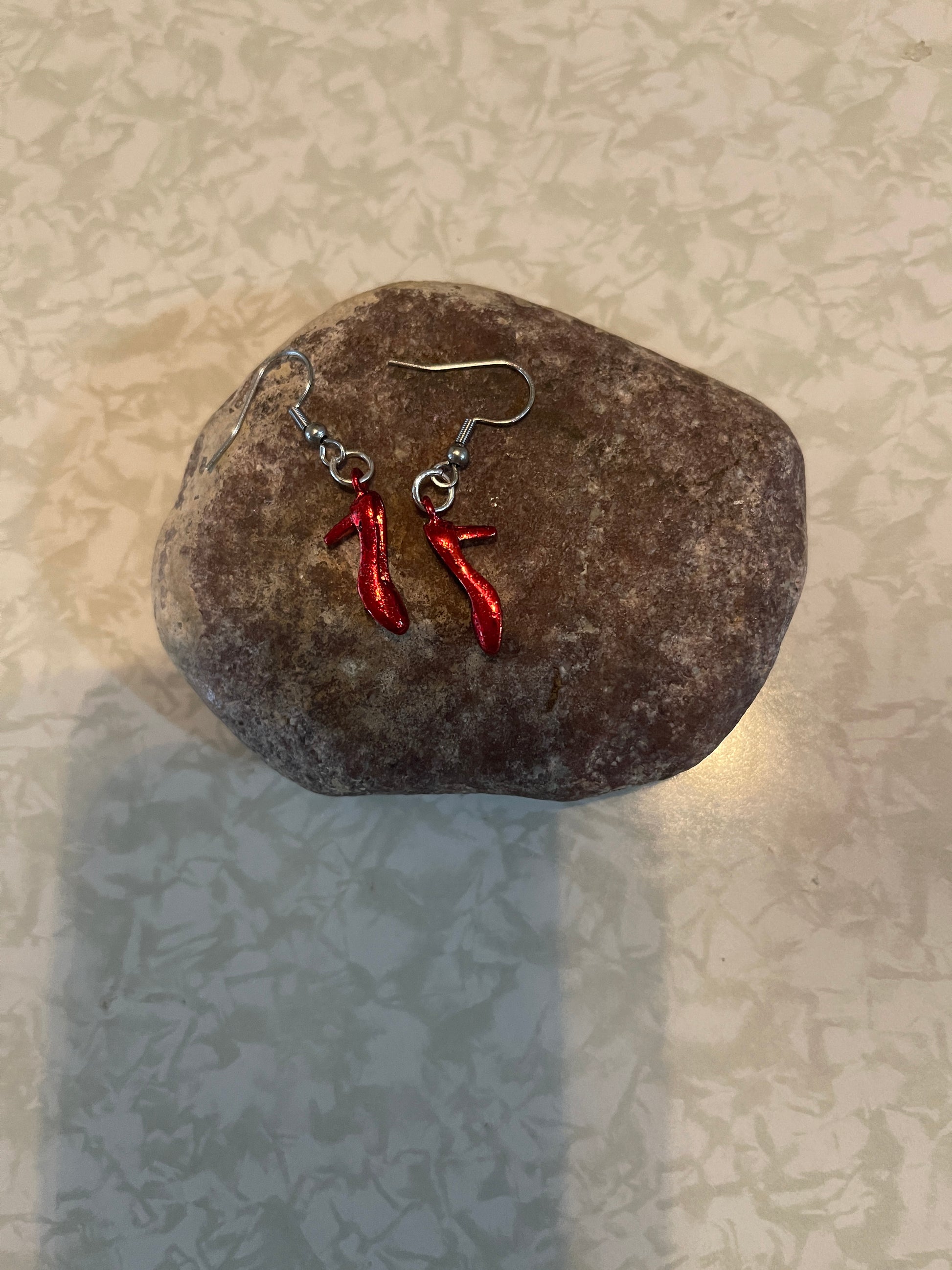 Ruby Red Shoes Charm Wire EarringsPink tiful of LOVE