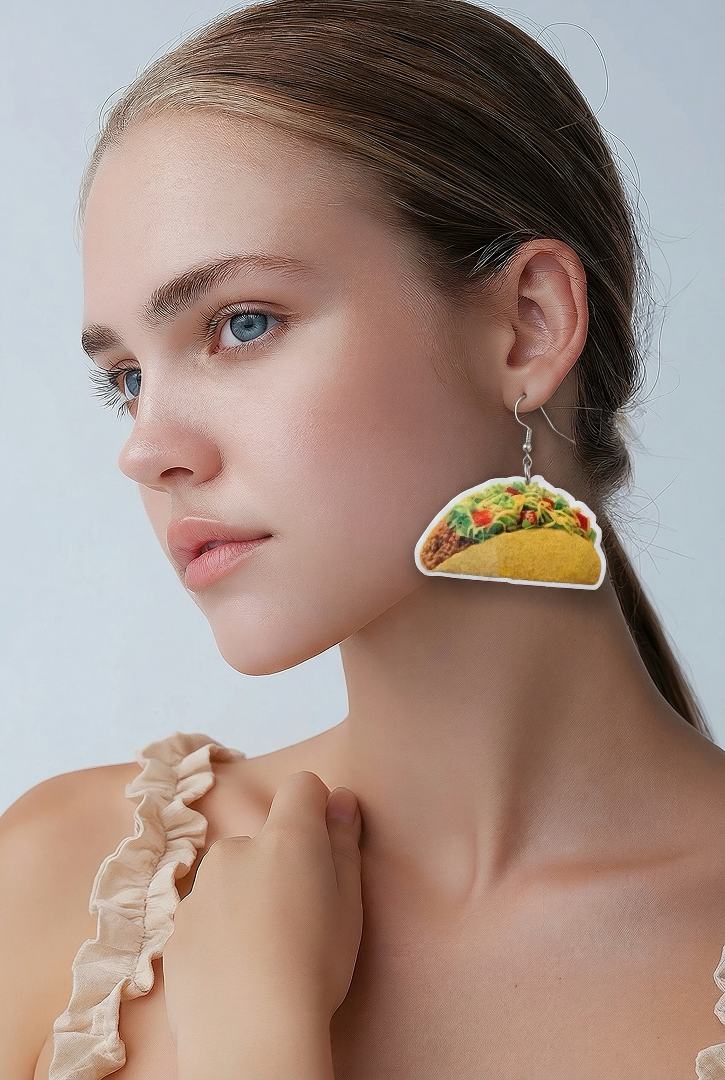 Taco Earrings – Hypoallergenic Stainless Steel Hooks