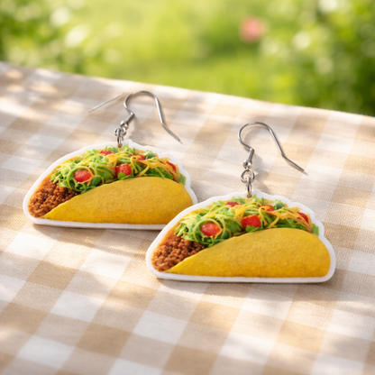 Taco Earrings – Hypoallergenic Stainless Steel Hooks
