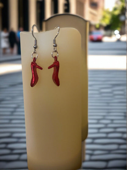 Ruby Red Shoes Charm Wire EarringsPink tiful of LOVE