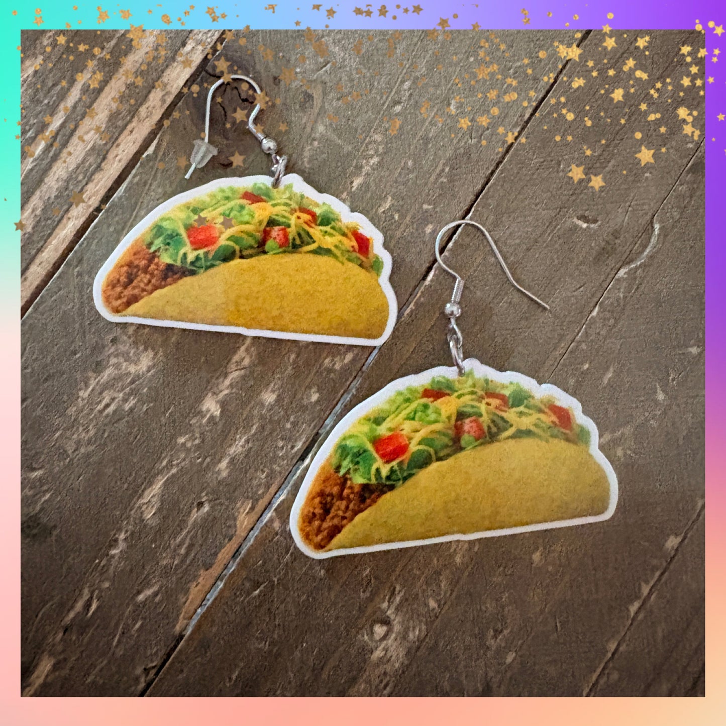 Taco Earrings – Hypoallergenic Stainless Steel Hooks