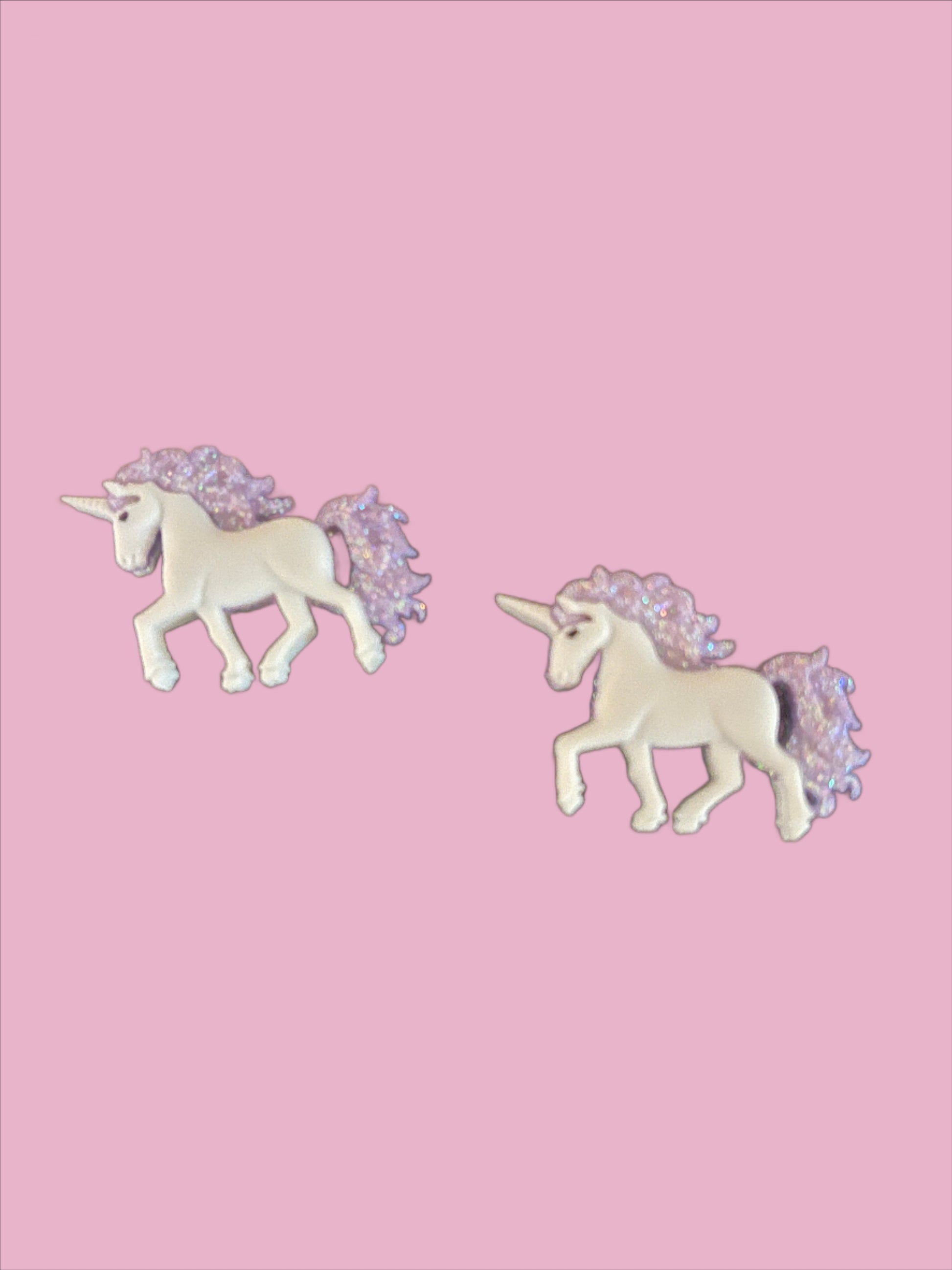 Enchanted Unicorn-Purple Love Post EarringsPink tiful of LOVE