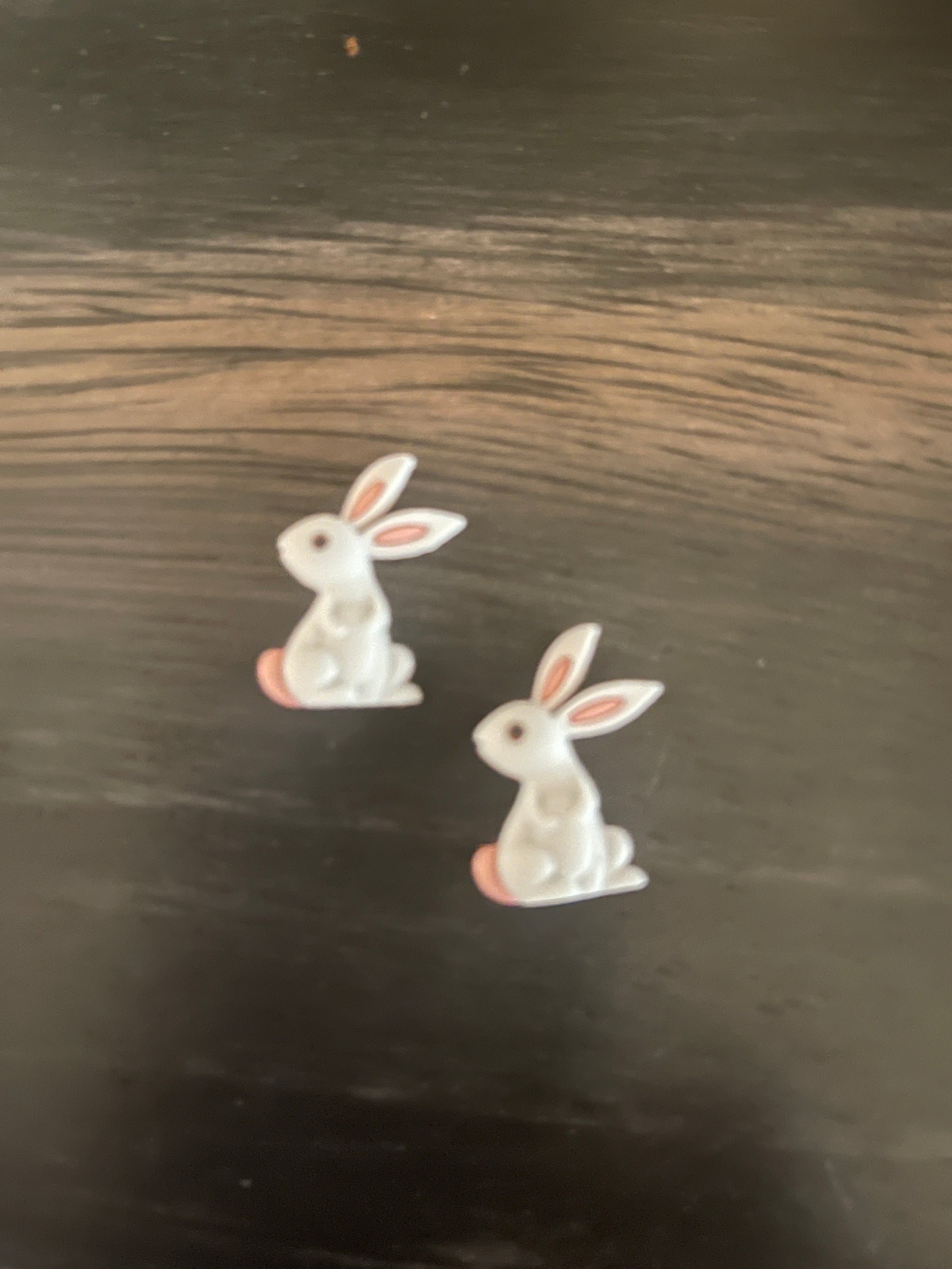 White Bunny Stud EarringsPink tiful of LOVE