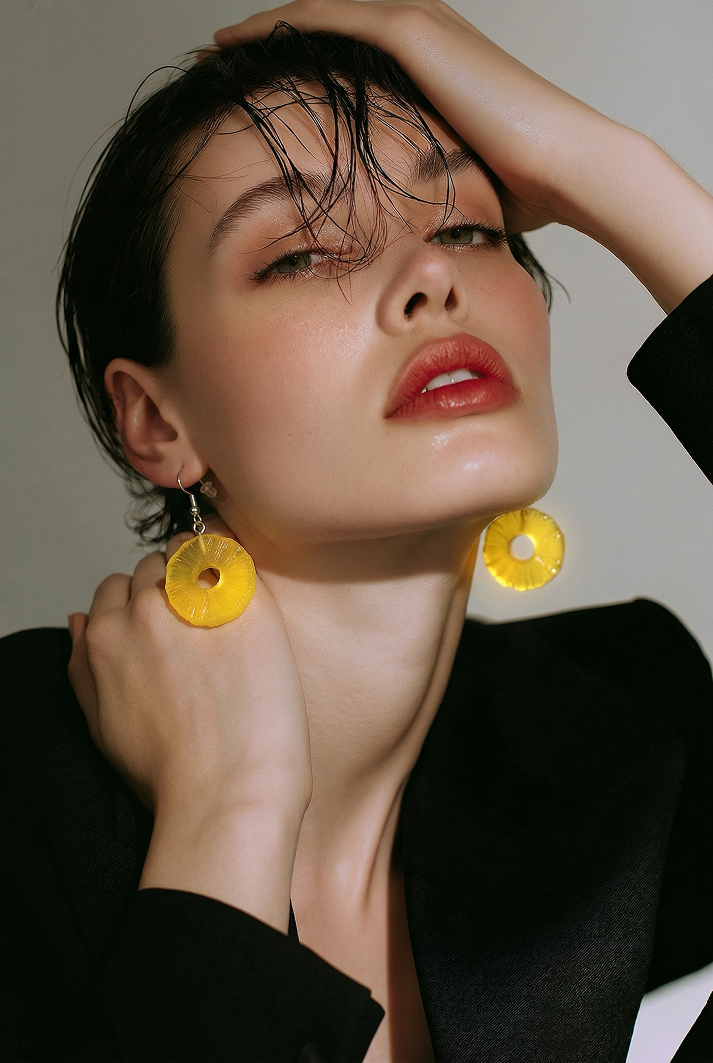 Pineapple Slice Earrings – | Hypoallergenic Stainless Steel Hooks