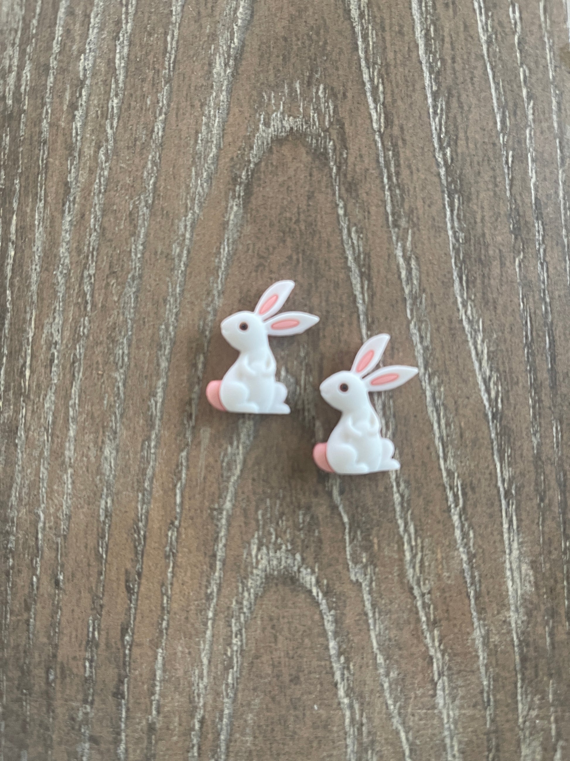 White Bunny Stud EarringsPink tiful of LOVE