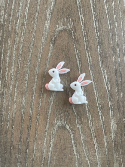 White Bunny Stud EarringsPink tiful of LOVE
