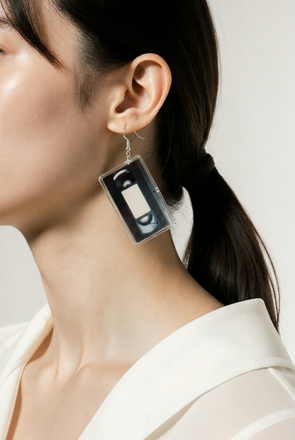 VHS Tape Earrings – Retro Dangle Earrings