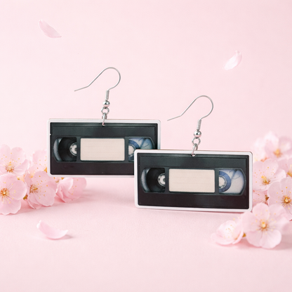 VHS Tape Earrings – Retro Dangle Earrings