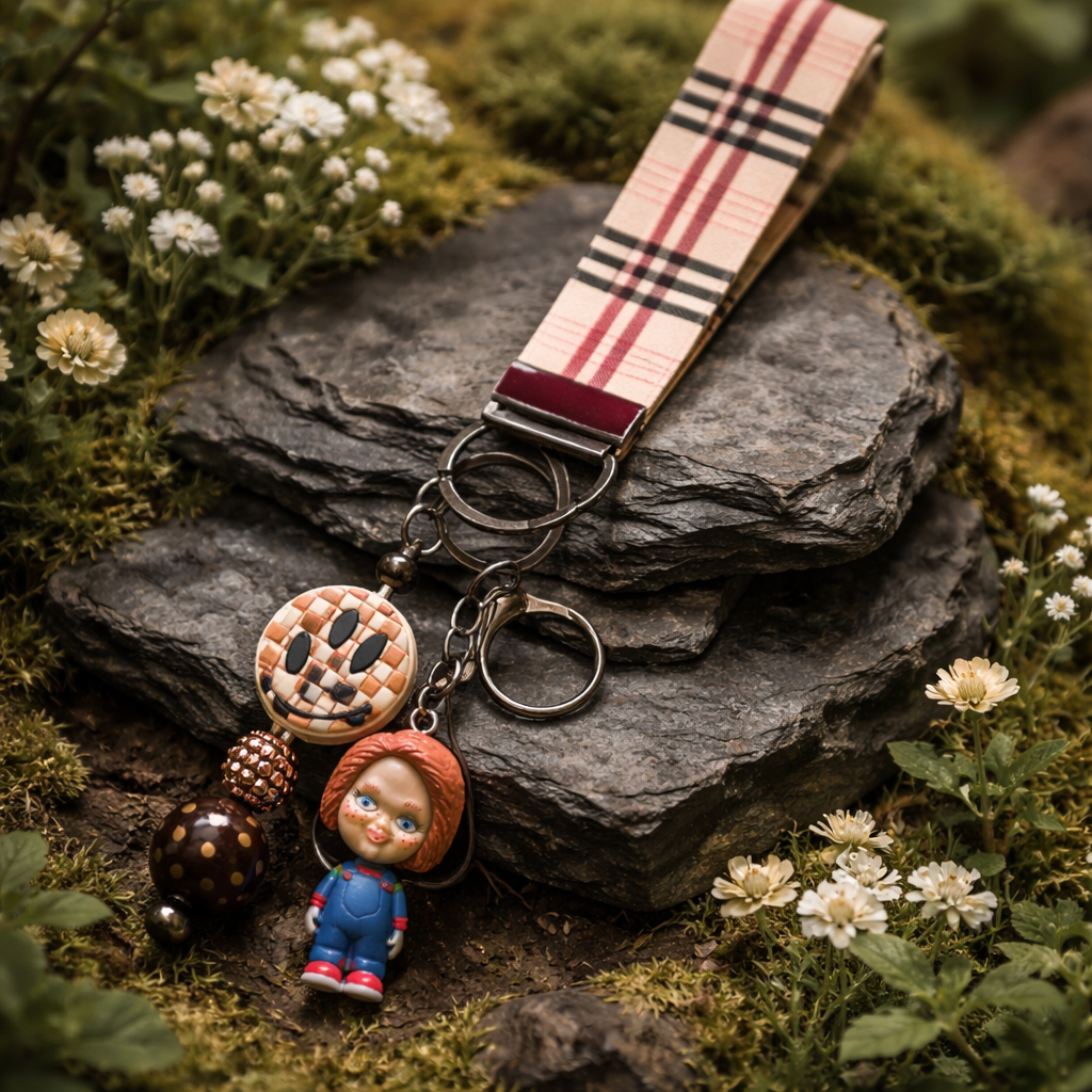 Chucky Doll Wristlet Keychain