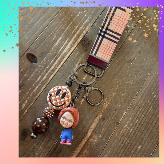 Chucky Doll Wristlet Keychain