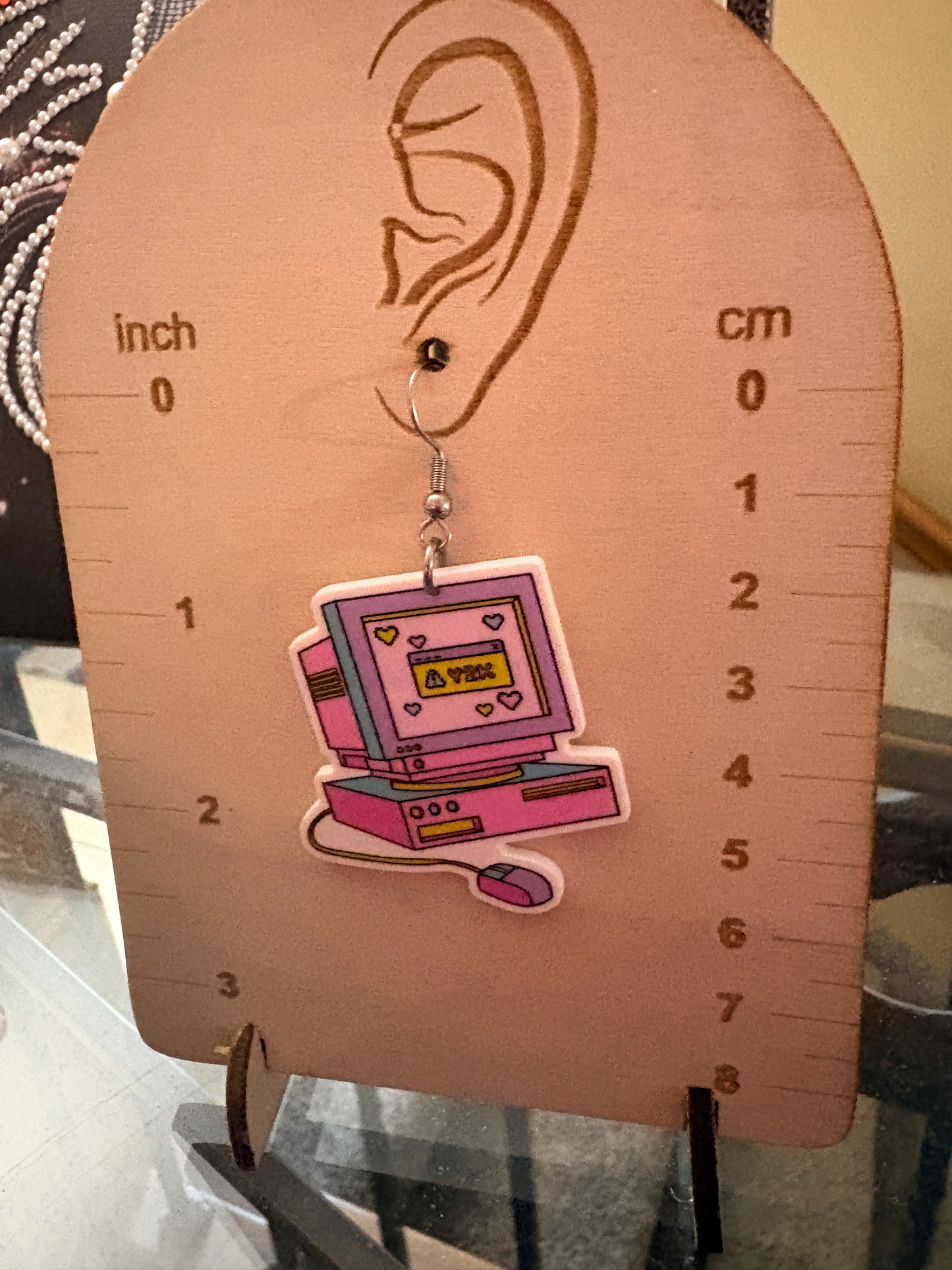 Y2K Computer Earrings – Retro Pastel Dangle Earrings