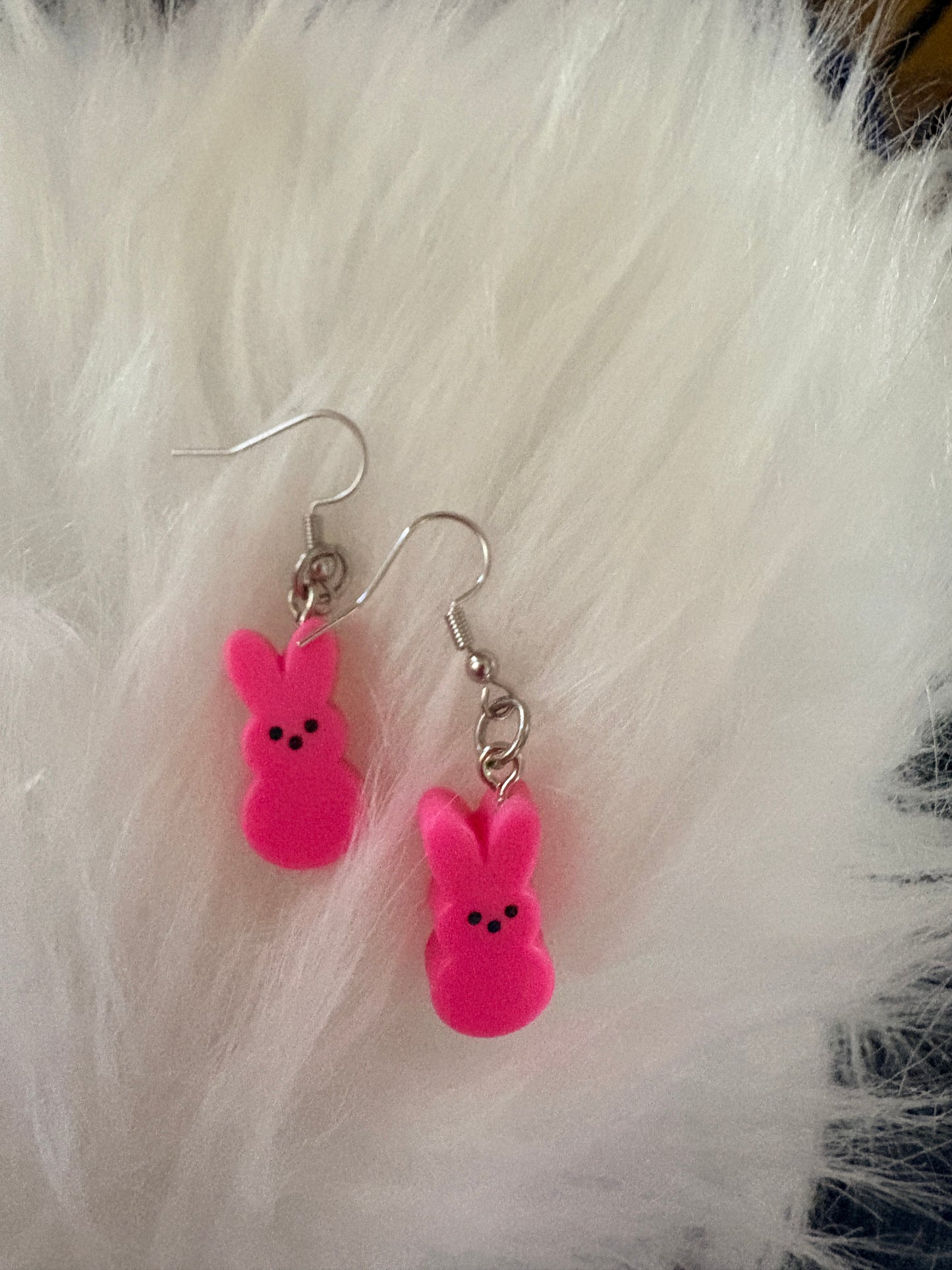 Easter Bunny Peeps Earrings – Resin Dangle Earrings |