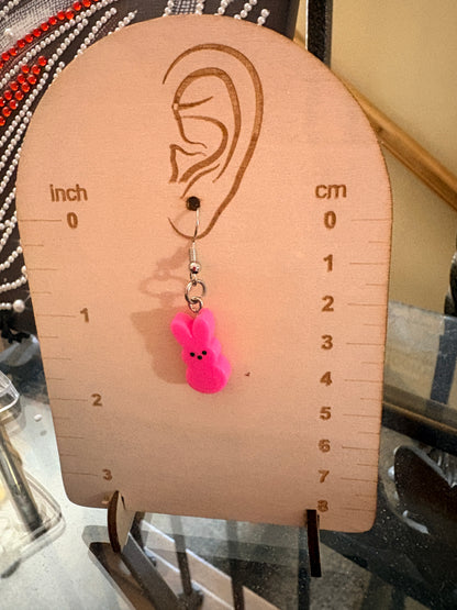 Easter Bunny Peeps Earrings – Resin Dangle Earrings |