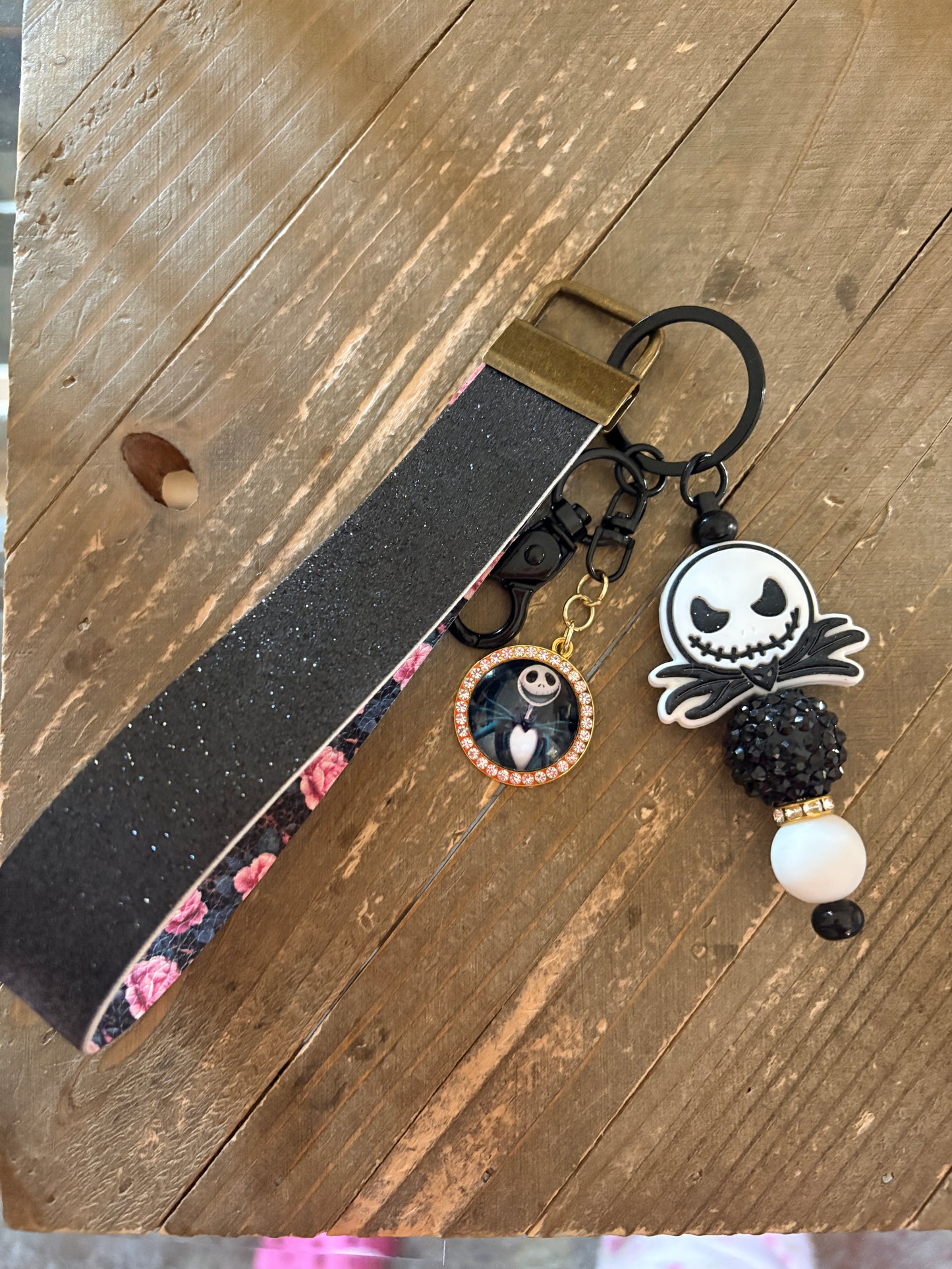 Jack Skellington Wristlet Keychain
