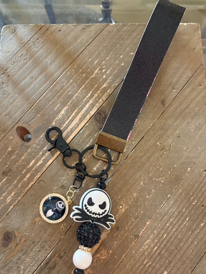 Jack Skellington Wristlet Keychain