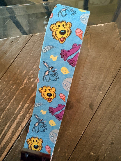 Pastel Pink Bear Wristlet Keychain