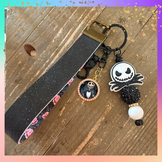 Jack Skellington Wristlet Keychain