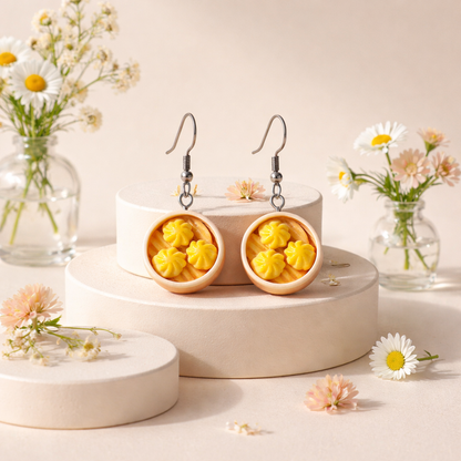 Dumplings Basket Earrings