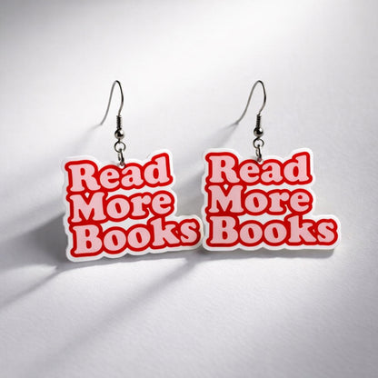 Read More Books Wire Earrings