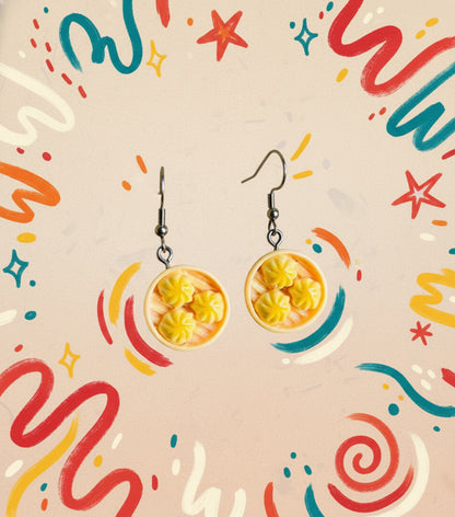 Dumplings Basket Earrings
