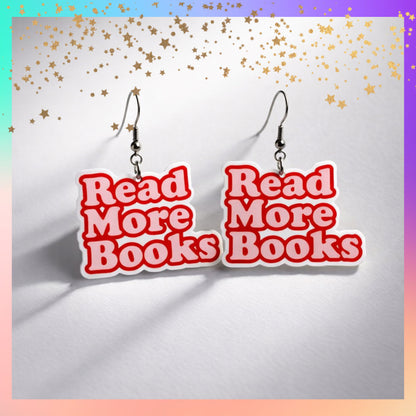 Read More Books Wire Earrings